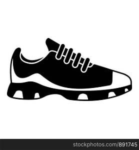 Sport sneakers icon. Simple illustration of sport sneakers vector icon for web design isolated on white background. Sport sneakers icon, simple style