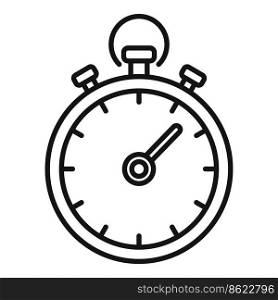 Sport stopwatch icon outline vector. Active fitness. Lifestyle athlete. Sport stopwatch icon outline vector. Active fitness