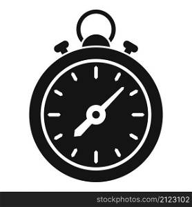 Sport stopwatch icon simple vector. Stop timer. Countdown watch. Sport stopwatch icon simple vector. Stop timer