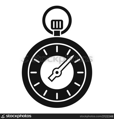 Sport stopwatch icon simple vector. Stop watch. Clock time. Sport stopwatch icon simple vector. Stop watch