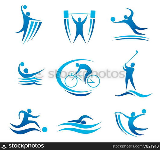 Sport symbols and pictograms for any competition and championship design