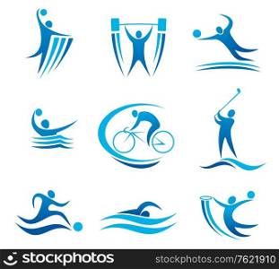 Sport symbols and pictograms for any competition and championship design