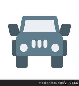 sport utility vehicle on isolated background