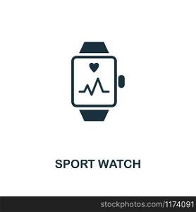 Sport Watch icon. Premium style design from fitness collection. Pixel perfect sport watch icon for web design, apps, software, printing usage.. Sport Watch icon. Premium style design from fitness icon collection. Pixel perfect Sport Watch icon for web design, apps, software, print usage