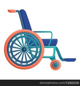 Sport wheelchair icon. Cartoon of sport wheelchair vector icon for web design isolated on white background. Sport wheelchair icon, cartoon style