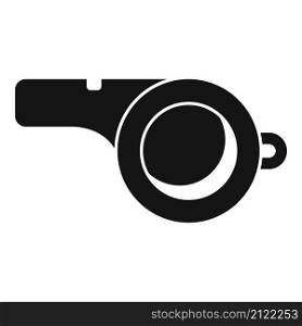 Sport whistle icon simple vector. Coach blower. Police whistle. Sport whistle icon simple vector. Coach blower