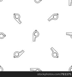 Sport whistle pattern seamless vector repeat geometric for any web design. Sport whistle pattern seamless vector