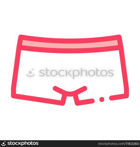 Sportive Pants Icon Vector. Outline Sportive Pants Sign. Isolated Contour Symbol Illustration. Sportive Pants Icon Vector Outline Illustration