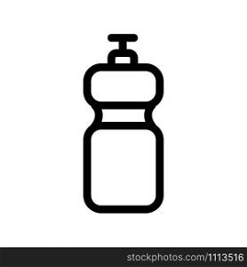 Sports bottle icon vector. Thin line sign. Isolated contour symbol illustration. Sports bottle icon vector. Isolated contour symbol illustration