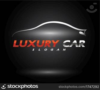 Sports Car Logo company, abstract car design concept automotive vector Illustration
