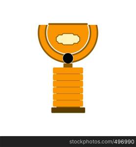 Sports cup flat icon isolated on white background. Sports cup flat icon