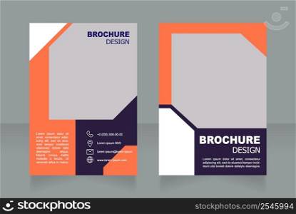 Sports equipment store contact information blank brochure design. Template set with copy space for text. Premade corporate reports collection. Editable 2 paper pages. Arial font used. Sports equipment store contact information blank brochure design