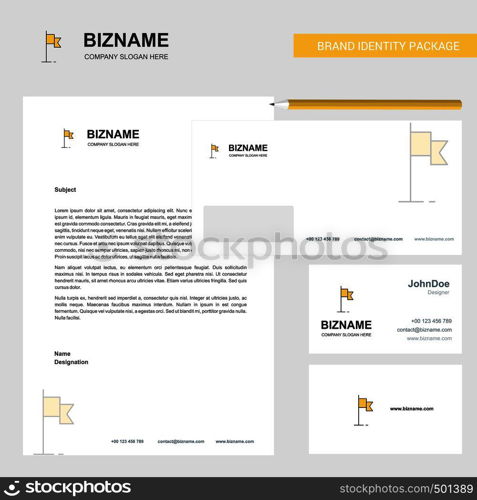 Sports flag Business Letterhead, Envelope and visiting Card Design vector template