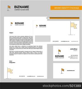 Sports flag Business Letterhead, Envelope and visiting Card Design vector template