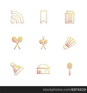 Sports , games , atheletes , arrows , left , right , up , down , cricket  , football , tennis , bails , ball , wicket , halmet , icon, vector, design,  flat,  collection, style, creative,  icons