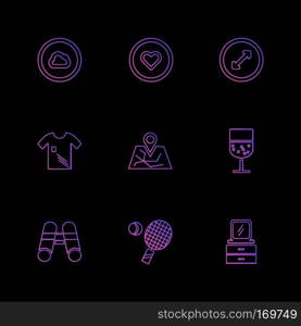 sports , games , summer , badge , building , flag , time,  travelling,  drinks, , tennis , glass , food , icon, vector, design,  flat,  collection, style, creative,  icons