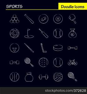 Sports Hand Drawn Icon for Web, Print and Mobile UX/UI Kit. Such as  Baseball, Stick, Bat, Sports, Bat, Cricket Bat, Cricket, Pictogram Pack. - Vector