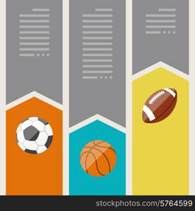 Sports infographics optional abstract banners.