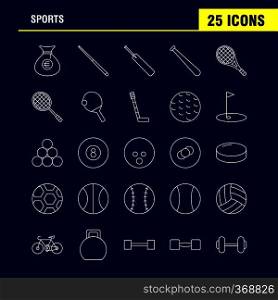 Sports Line Icon for Web, Print and Mobile UX/UI Kit. Such as  Baseball, Stick, Bat, Sports, Bat, Cricket Bat, Cricket, Pictogram Pack. - Vector