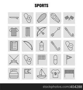 Sports Line Icon for Web, Print and Mobile UX/UI Kit. Such as: Bottle, Energy, Green, Drink, Fencing, Sport, Sword, Energy, Pictogram Pack. - Vector