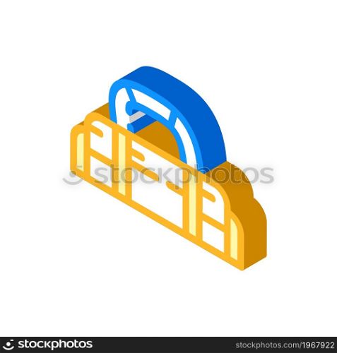 sportsman bag isometric icon vector. sportsman bag sign. isolated symbol illustration. sportsman bag isometric icon vector illustration