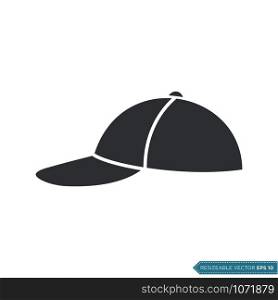 Sporty Hat Icon Vector Template Flat Design