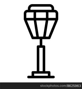 Spot l&icon outline vector. Stand light. Chandelier l&shade. Spot l&icon outline vector. Stand light