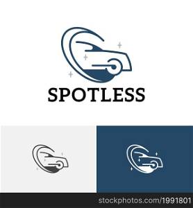 Spotless Clean Car Wash Carwash Auto Motor Service Logo