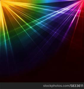 Spotlight background. Vector illustration.. Colorful Spotlight background. Vector illustration. Neon or laser light