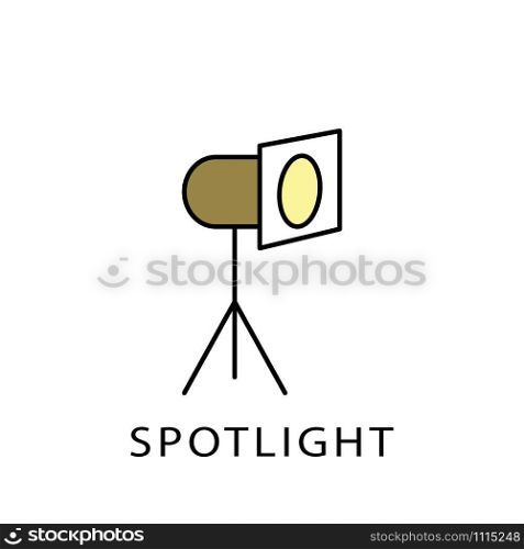 spotlight icon design template trendy