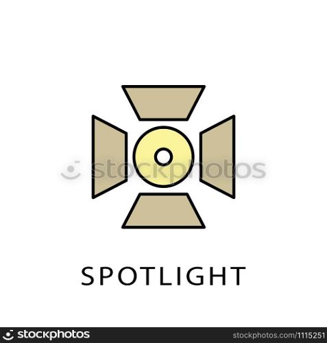 spotlight icon design template trendy