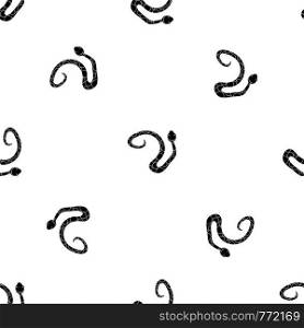 Spotted snake pattern repeat seamless in black color for any design. Vector geometric illustration. Spotted snake pattern seamless black