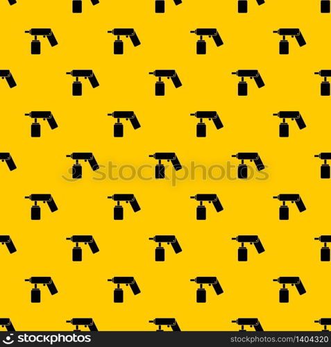 Spray aerosol can bottle with a nozzle pattern seamless vector repeat geometric yellow for any design. Spray aerosol can bottle with a nozzle pattern vector