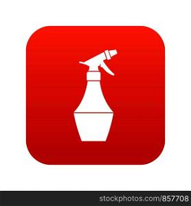 Spray bottle for flower icon digital red for any design isolated on white vector illustration. Spray bottle for flower icon digital red
