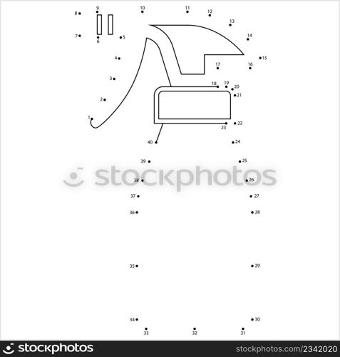Spray Bottle Icon Connect The Dots, Fluid Squirt, Spray, Mist Sprayer Vector Art Illustration, Puzzle Game Containing A Sequence Of Numbered Dots