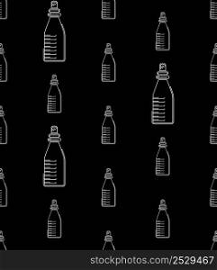 Spray Bottle Icon Seamless Pattern Vector Art Illustration