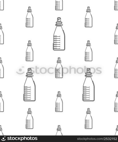 Spray Bottle Icon Seamless Pattern Vector Art Illustration