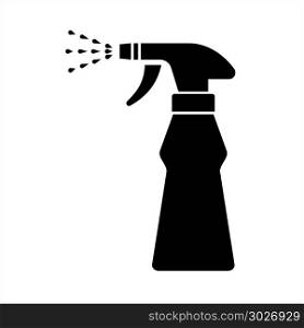 Spray Bottle Icon Vector Art Illustration. Spray Bottle Icon