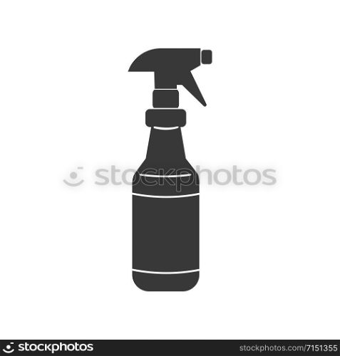 Spray bottle with trigger icon in vector