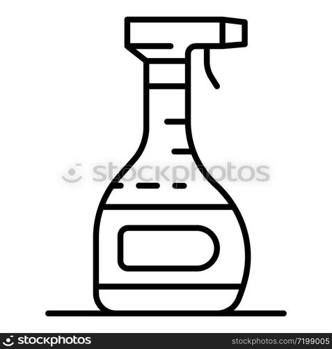 Spray cleaner bottle icon. Outline spray cleaner bottle vector icon for web design isolated on white background. Spray cleaner bottle icon, outline style