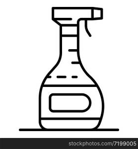 Spray cleaner bottle icon. Outline spray cleaner bottle vector icon for web design isolated on white background. Spray cleaner bottle icon, outline style