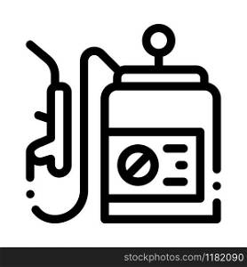 Spray Equipment Icon Vector. Outline Spray Equipment Sign. Isolated Contour Symbol Illustration. Spray Equipment Icon Vector Outline Illustration