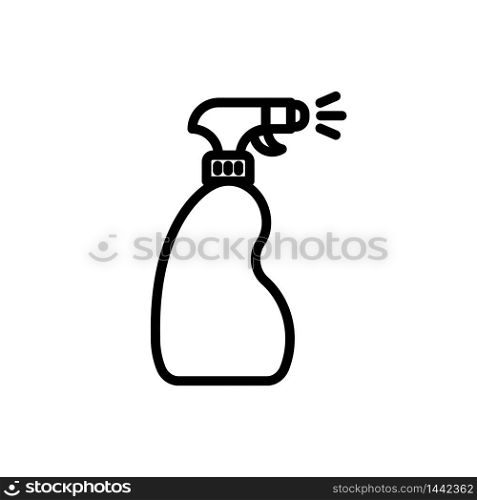 Spray vector icon design of washer, cleaner equipment isolated illustration.