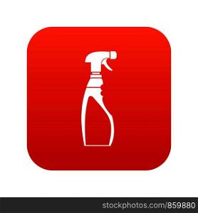 Sprayer bottle icon digital red for any design isolated on white vector illustration. Sprayer bottle icon digital red