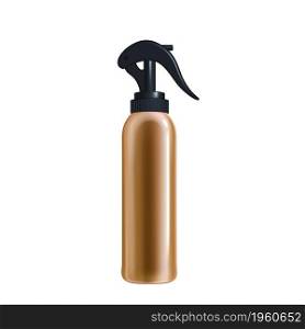 Sprayer Hairdresser Tool For Make Hairdo Vector. Blank Sprayer Bottle For Hairdressing In Beauty Salon Service. Beautician Accessory Container With Water Or Liquid Template Realistic 3d Illustration. Sprayer Hairdresser Tool For Make Hairdo Vector