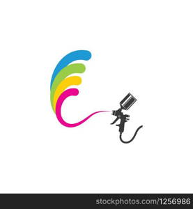 spraygun vector icon illustration design template