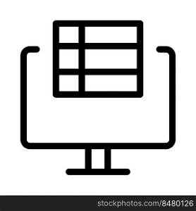 Spreadsheet data entry software on a personal computer