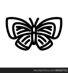 spring azure insect line icon vector. spring azure insect sign. isolated contour symbol black illustration. spring azure insect line icon vector illustration