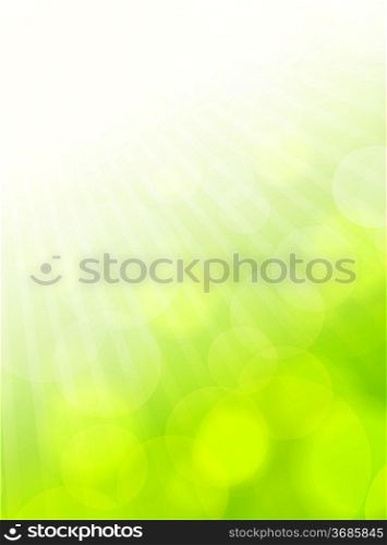 Spring background in green color. Abstract illustration