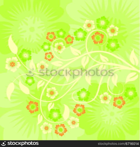 Spring background, vector